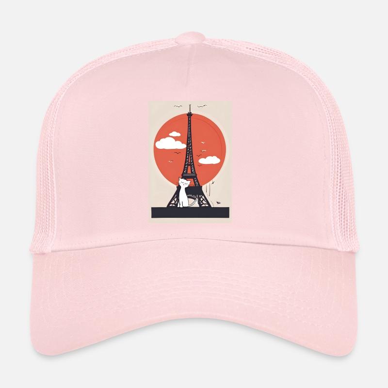 portrait de chat Casquette trucker 