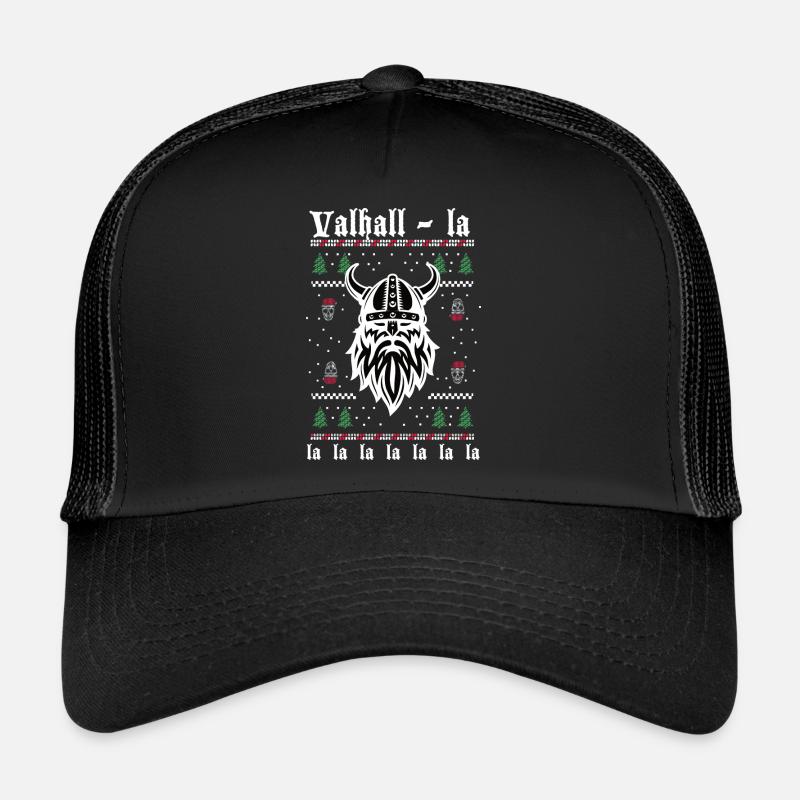 Valhall-la-la-la - Weihnachts Wikinger Trucker Cap