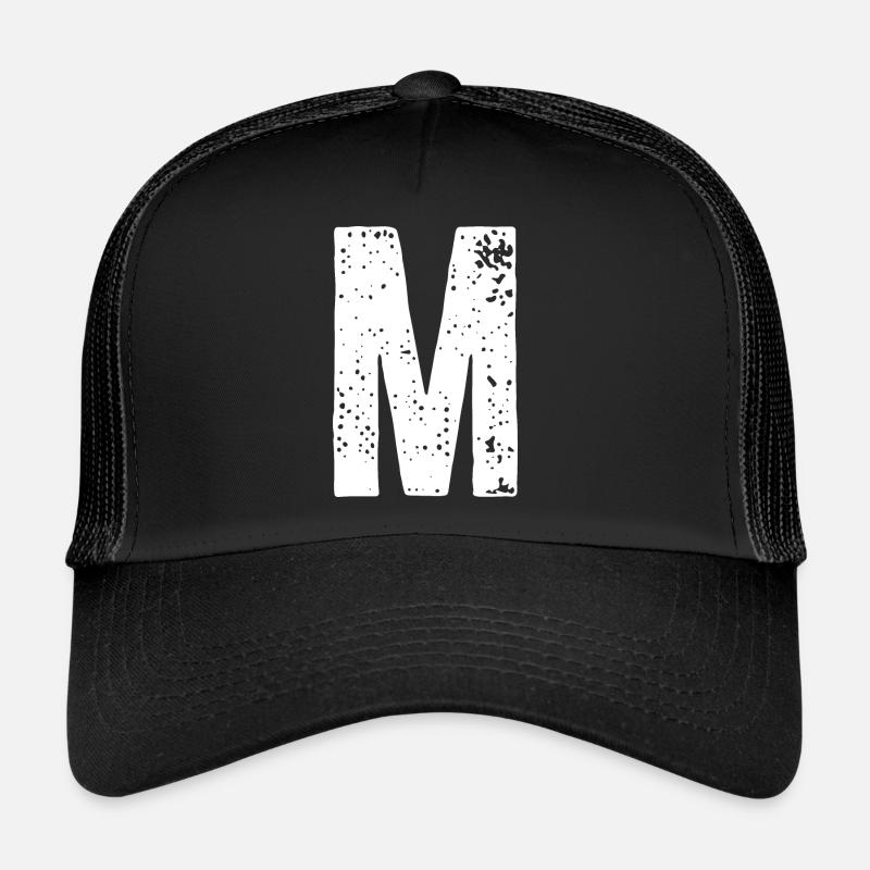 M Letter Trucker Cap