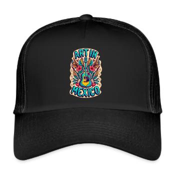 Art in Mexico - Trucker Cap - black/black - Front