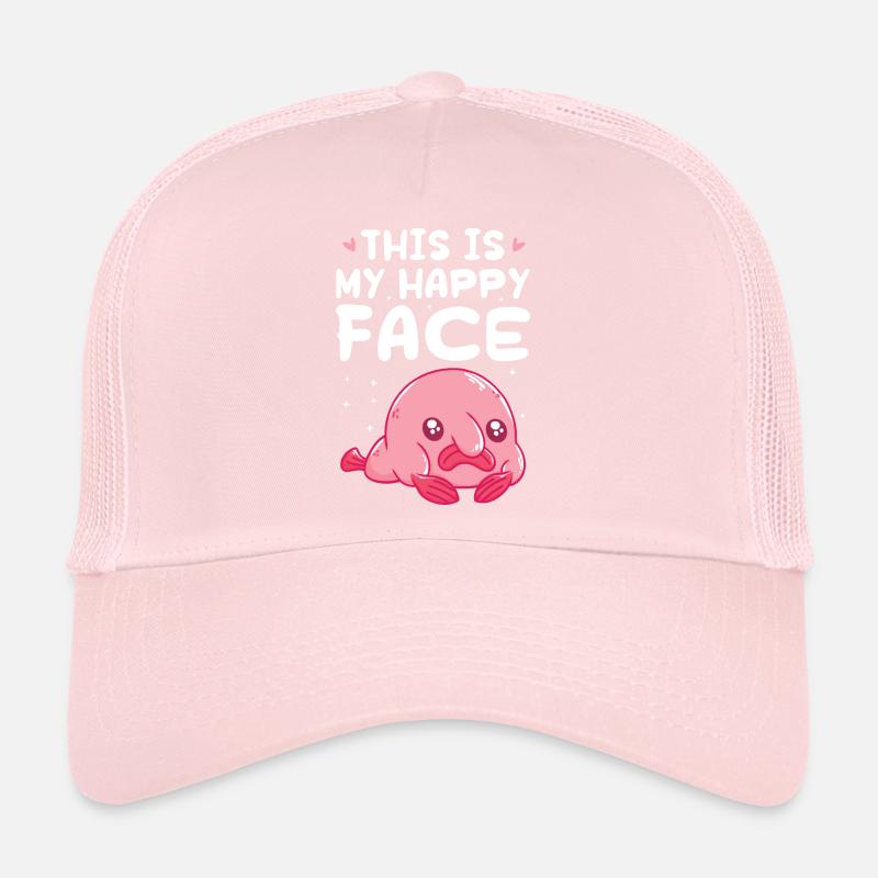 C’est mon visage heureux Conception pour une blague d’animaux Casquette trucker 
