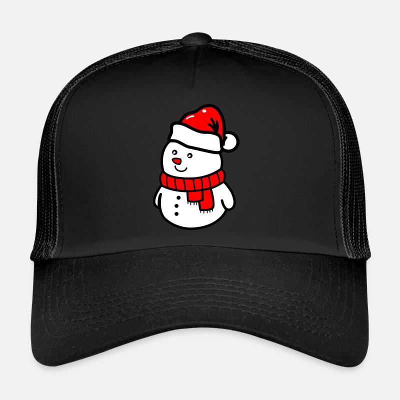 bonhomme de neige Casquette trucker 