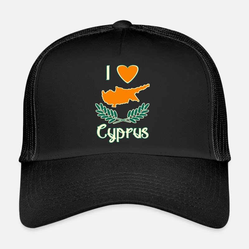 J’aime Chypre Casquette trucker 