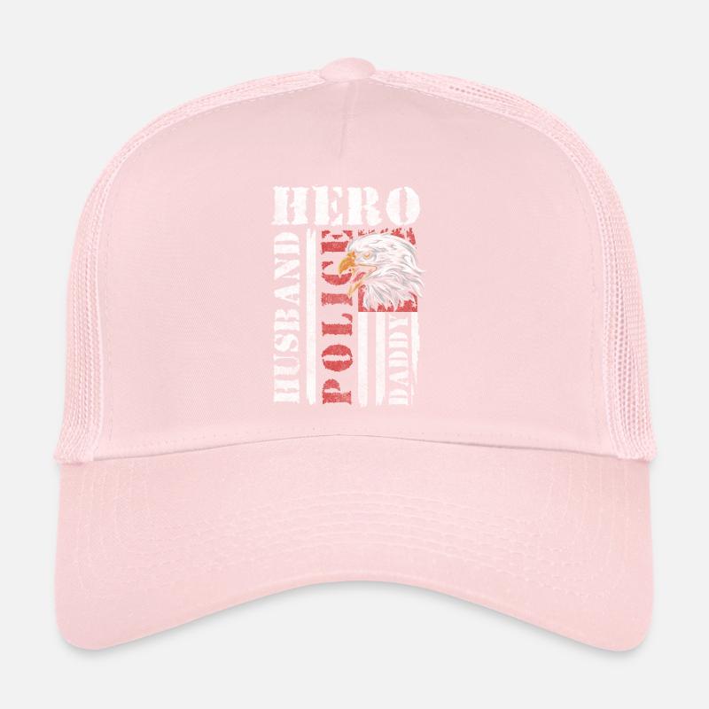 Policeman Stop Crime Scene Trucker Cap