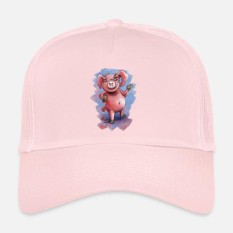 Grumpy funny piggy Trucker Cap