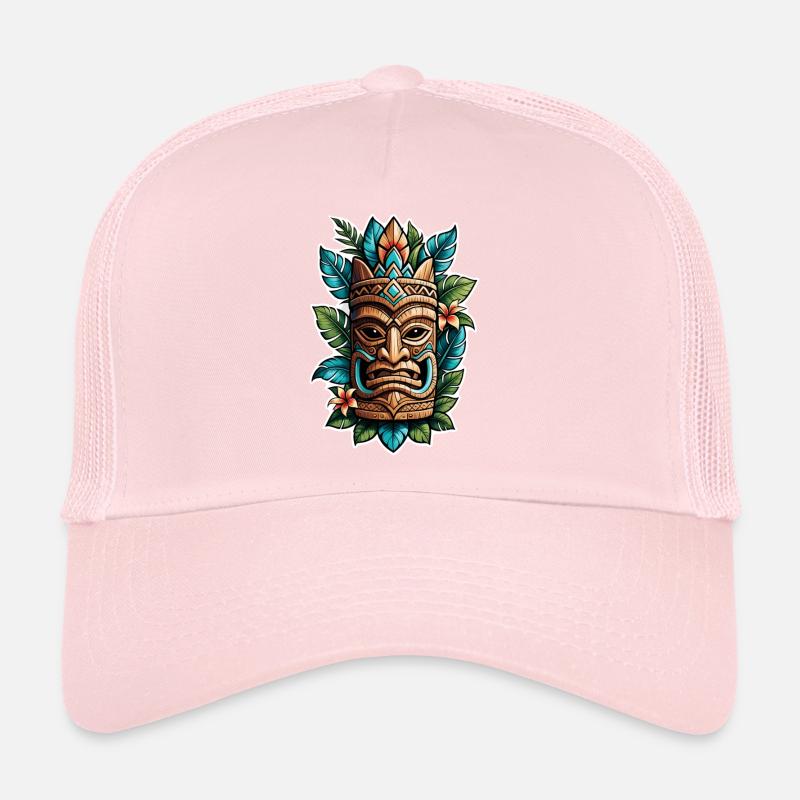 Tiki Beach - Polynesien Statue Trucker Cap