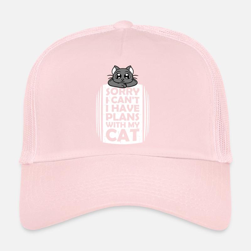 Désolé, je ne peux pas, j’ai des plans avec ma blague de chat en disant Casquette trucker 
