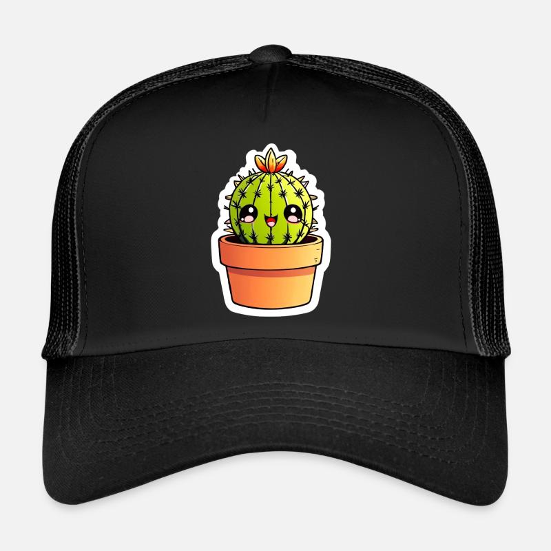 Cactus Cactus Kawaii Decal Trucker Cap