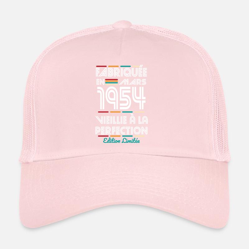 Anniversaire 70 ans - Fabriquée en Mars 1954 Casquette trucker 