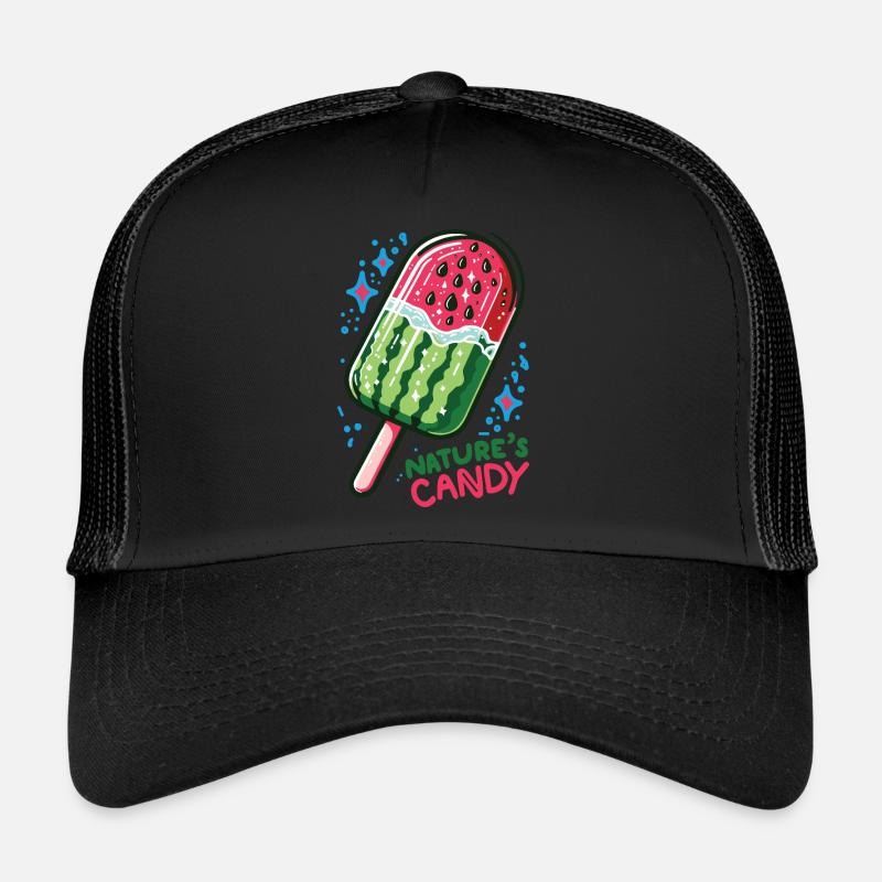 Watermelon Nature's Candy - Trucker Cap - black/black