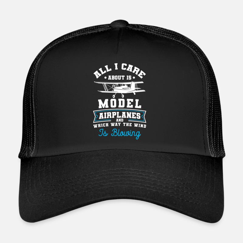 Model Airplane Airplane Pilot Model Trucker Cap