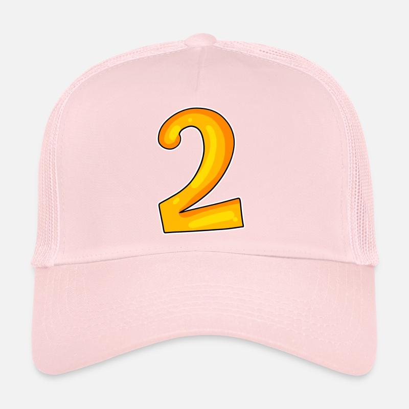 Two - 2 - Number Number Trucker Cap