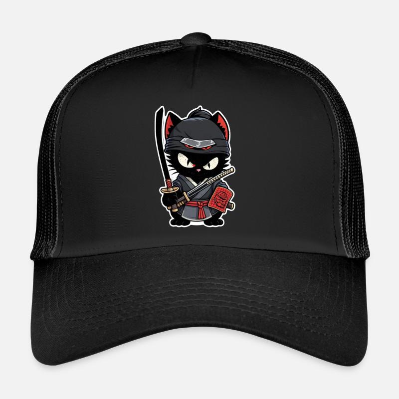 Ninja Katze - Samurai Kätzchen Trucker Cap