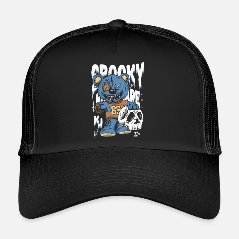 Zombie bear only for dark parts - Trucker Cap - black/black