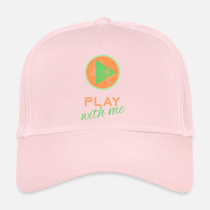 Play with me - orange/vert Casquette trucker 