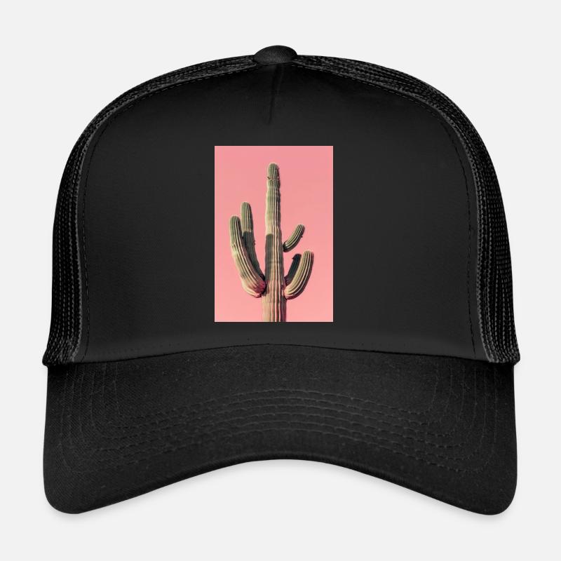 Large Cactus | AI - Trucker Cap - black/black