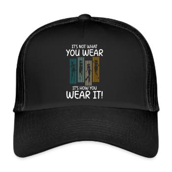 Modeliebhaber Individuell Lifestyle Trendsetter - Trucker Cap - Schwarz/Schwarz - Vorne