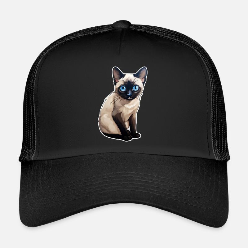Chat siamois mignon Casquette trucker 