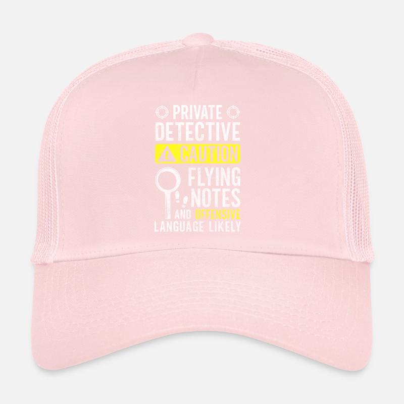 Detective Examining Sleuth Hat Trucker Cap