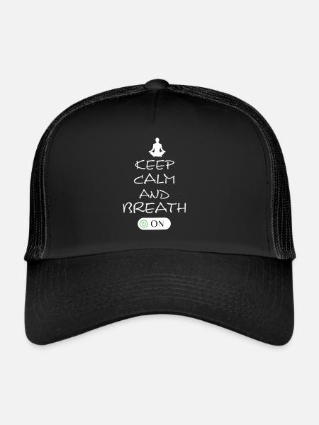 Yoga Namaste Chakra - Trucker Cap - Schwarz/Schwarz