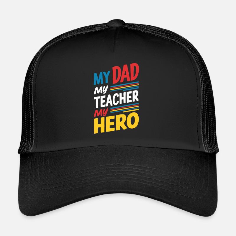 Mein Papa Mein Lehrer Mein Held Trucker Cap