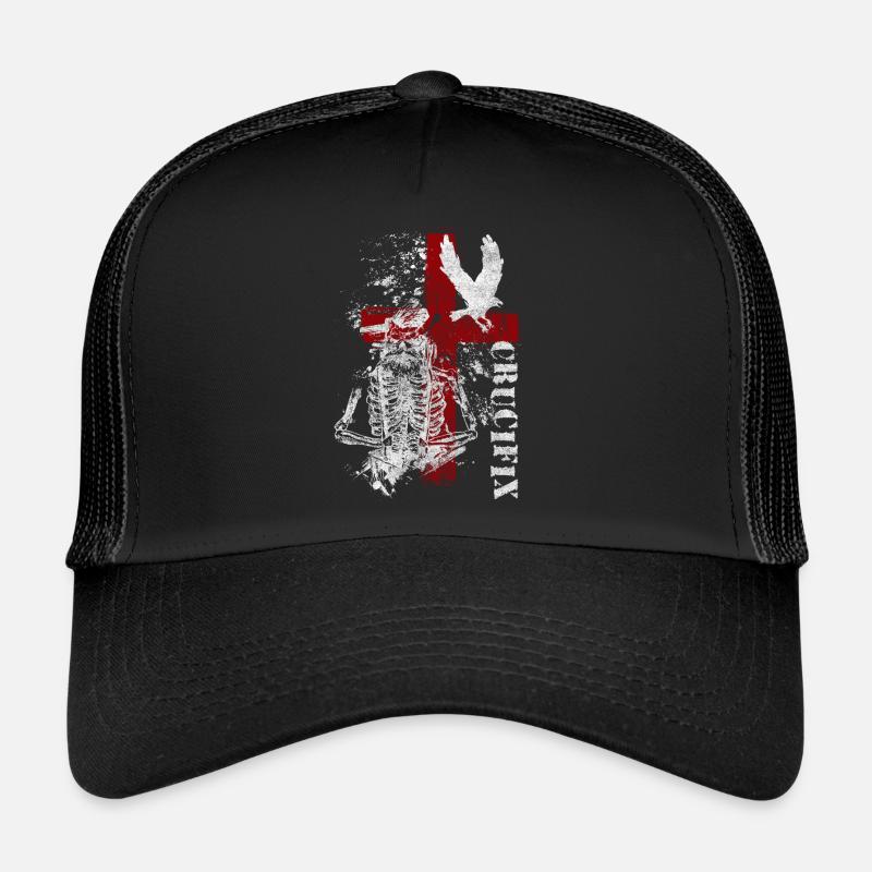 Trash Polka Motiv Kunst Black - Trucker Cap - Schwarz/Schwarz