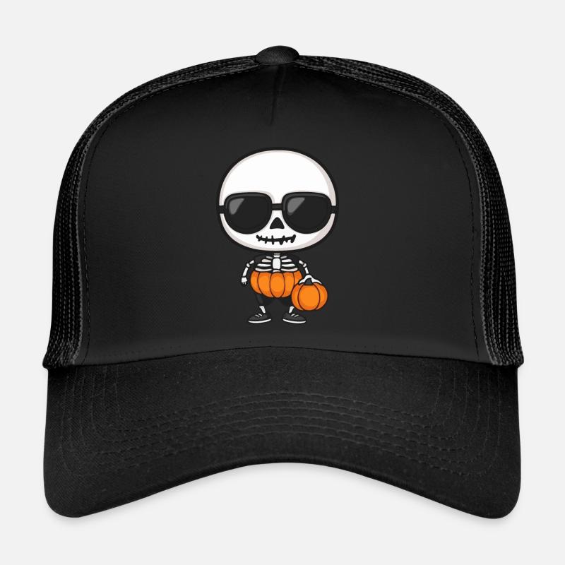 Zombie Halloween Skeleton Cool Trucker Cap