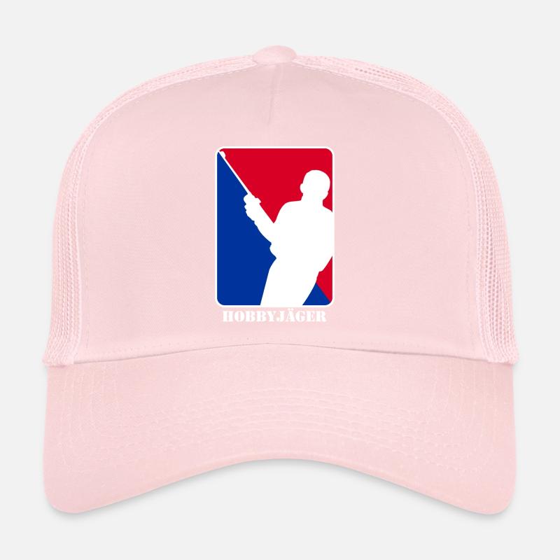 Nerd Gamer - Hobbyjäger im Rot Blau Logo Design Trucker Cap