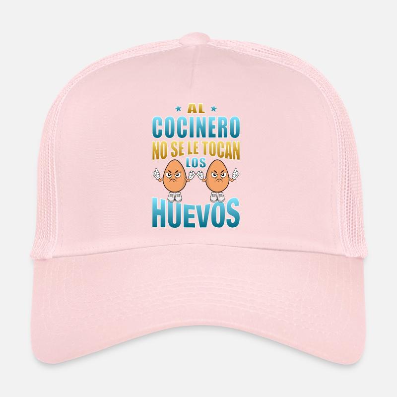 The cook does not touch his eggs Trucker Cap