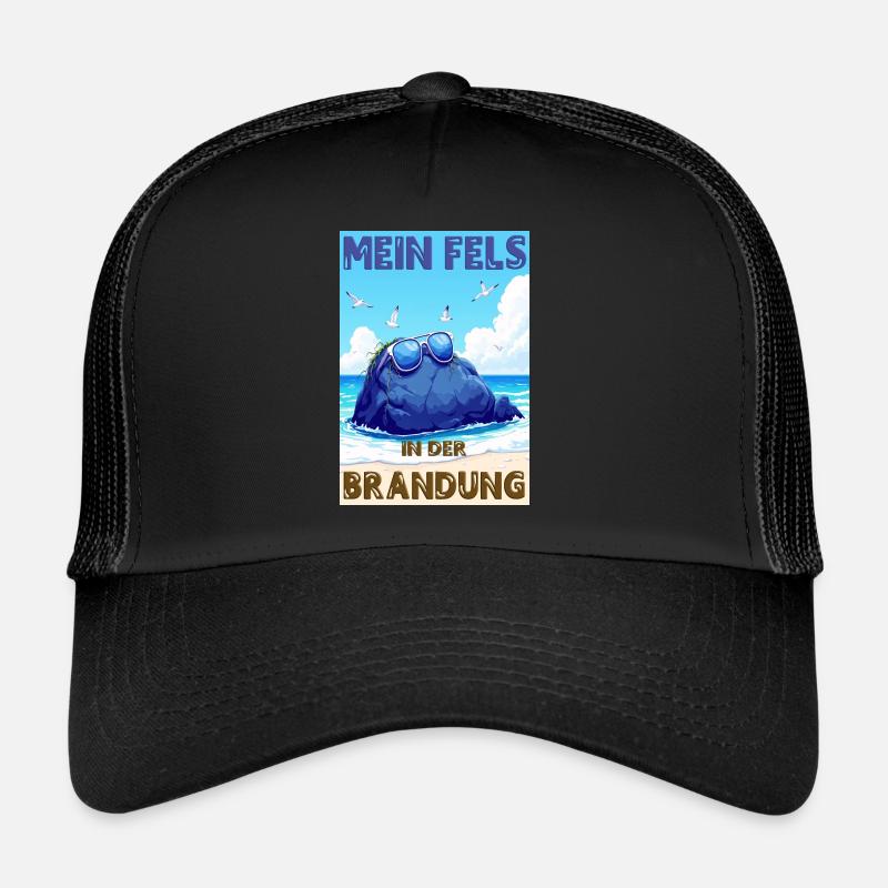 My Rock in the Surf - German Version Trucker Cap
