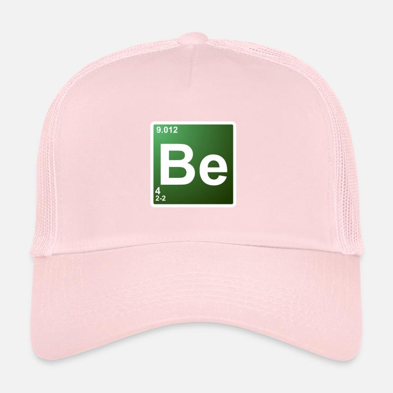 BE - Élément de chimie du béryllium 4 Casquette trucker 