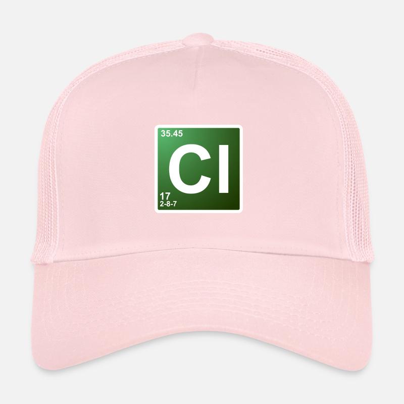 Cl - Chlor - Chemie Element 17 Trucker Cap