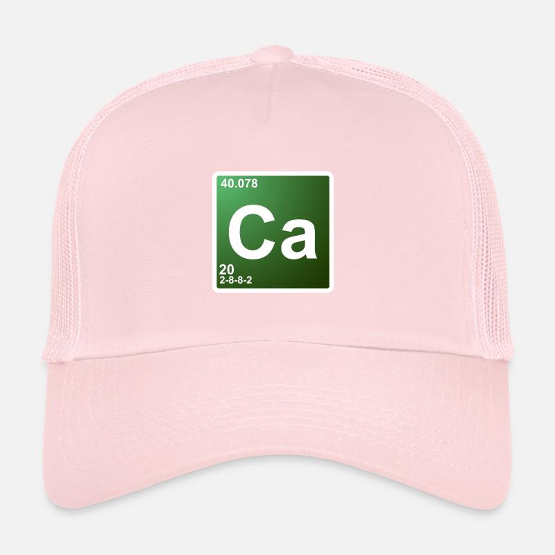 Ca calcium chemistry element 20 Trucker Cap