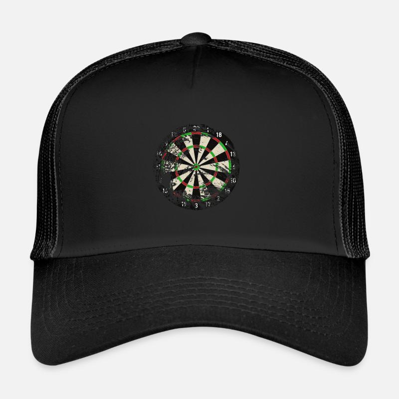 Dartscheibe - Trucker Cap - Schwarz/Schwarz