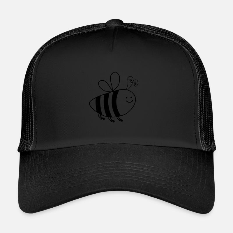 suesse biene - Trucker Cap - Schwarz/Schwarz