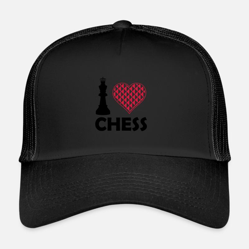 i love chess Trucker Cap