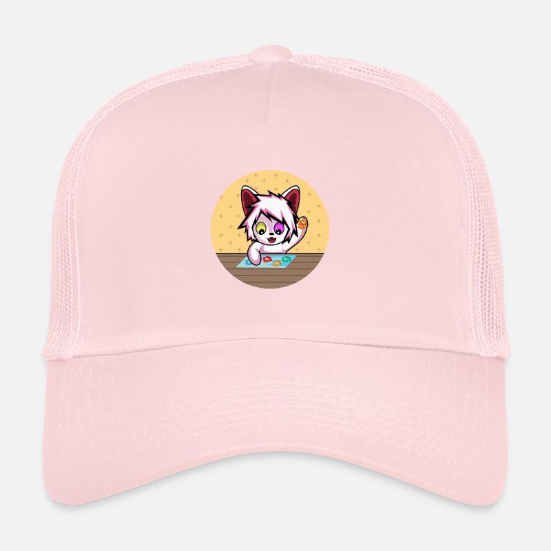 Cadeau d'amant de chat de dessin de fourrure Casquette trucker 