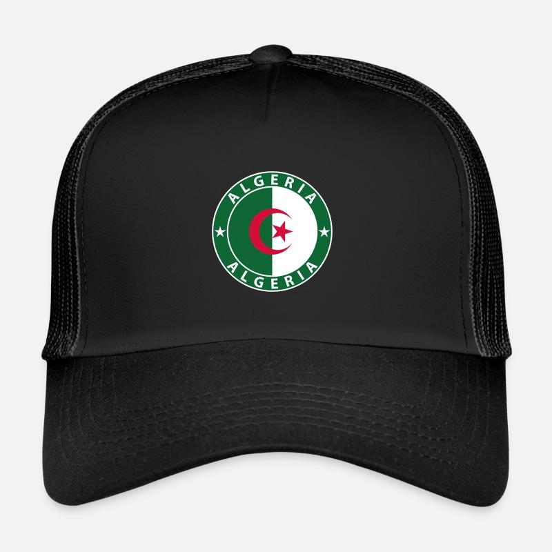 Algérie - Casquette trucker  - noir/noir