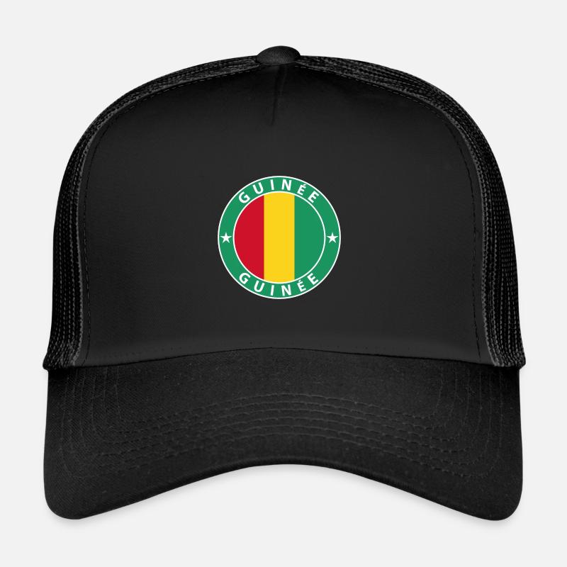 Guinée - Casquette trucker  - noir/noir