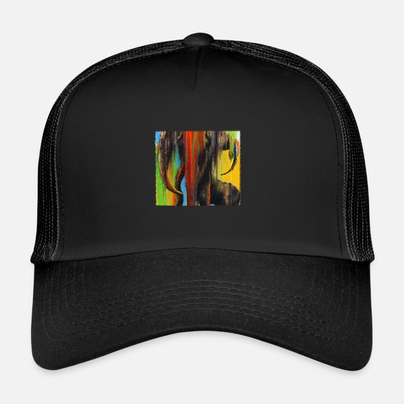 Mammut - Expressionistic, abstract AI art Trucker Cap