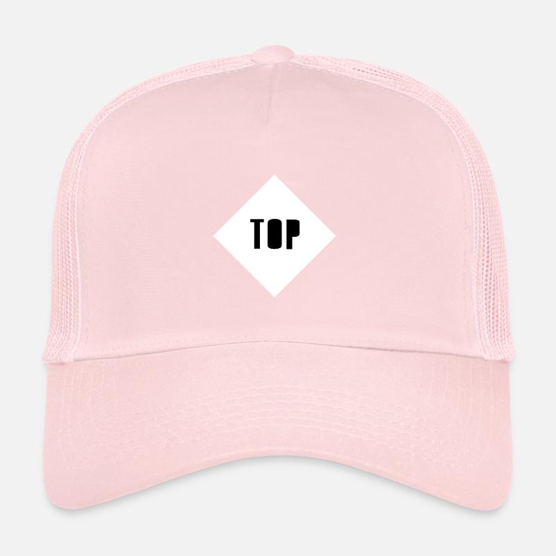 Top as a counterpart to Bottom Trucker Cap