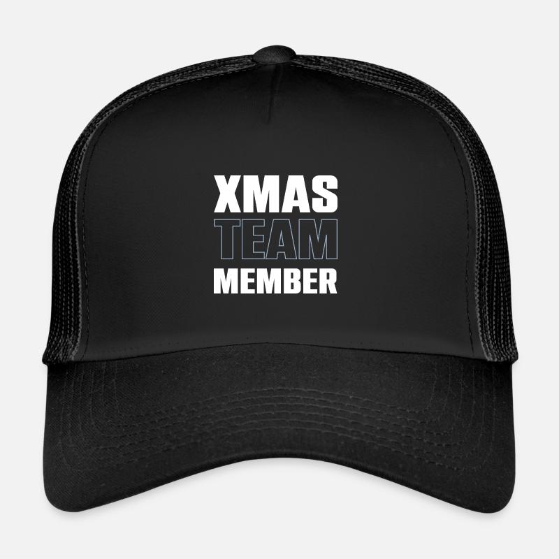 Xmas Team - Trucker Cap - Schwarz/Schwarz