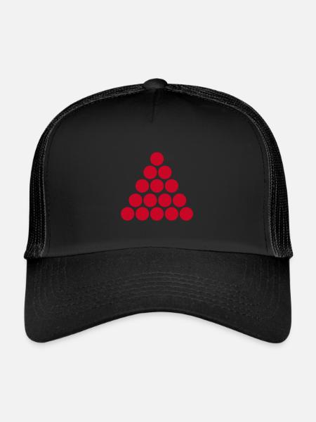 Billard snooker Billardkugel - Trucker Cap - Schwarz/Schwarz