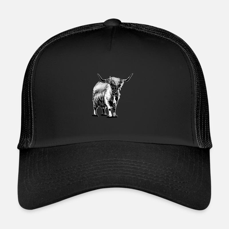 Highland cattle sw - Trucker Cap - black/black