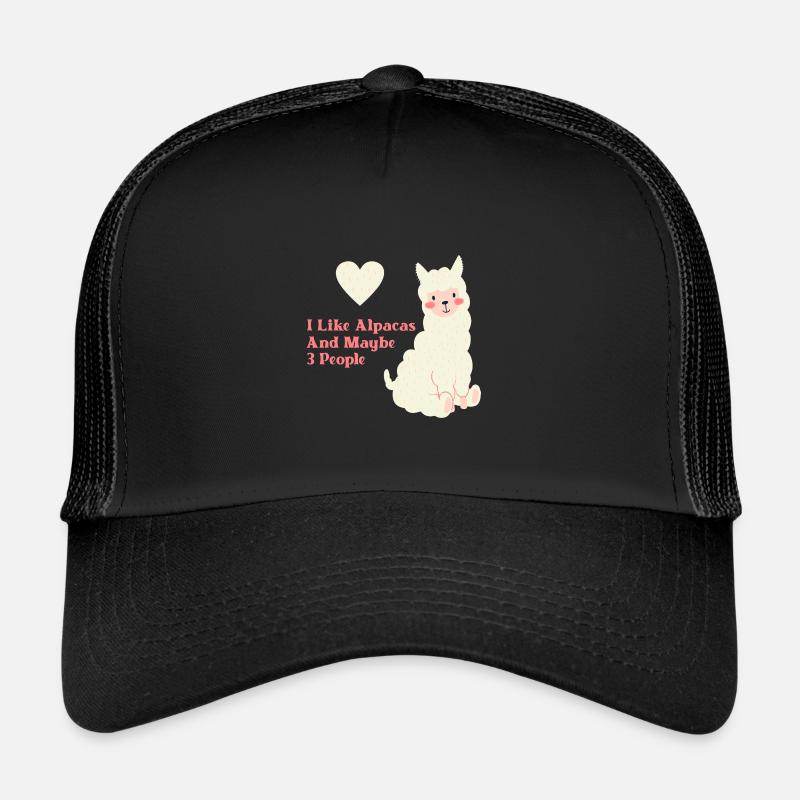 Alpaka - Trucker Cap - Schwarz/Schwarz