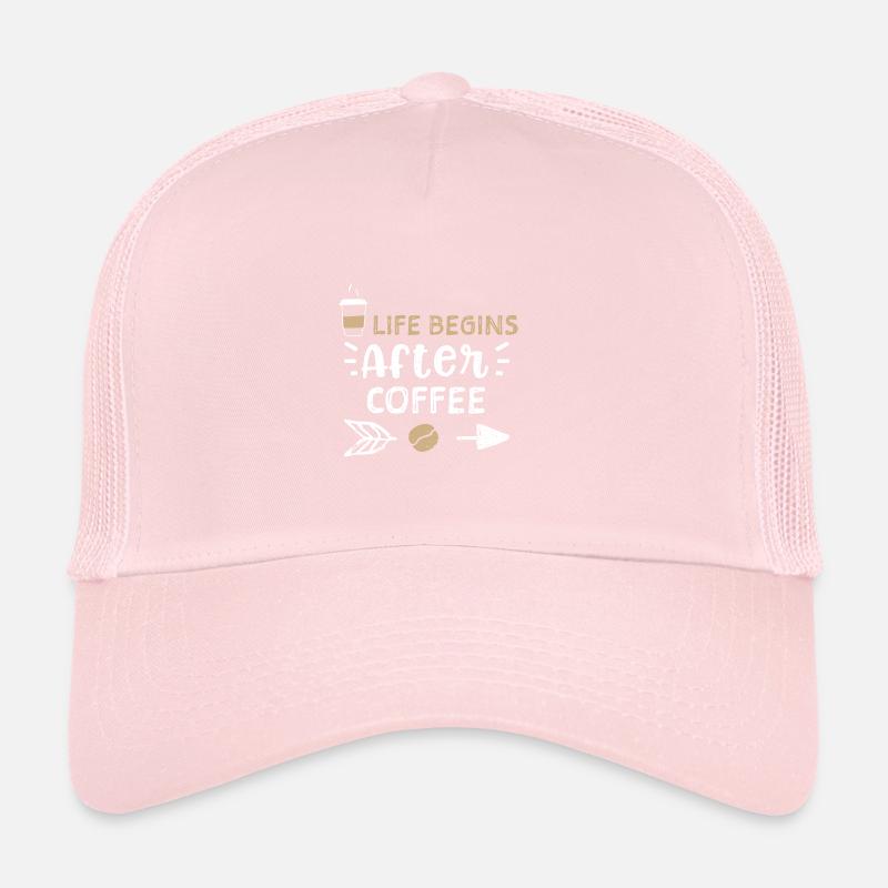 La vie commence après le café - Café Casquette trucker 