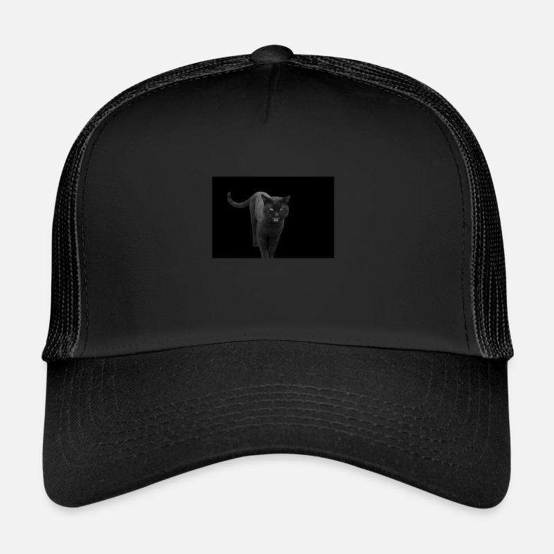chat noir chat chaton Casquette trucker 