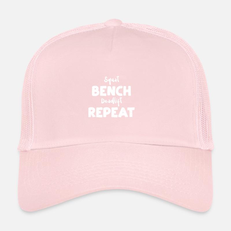 Squat Bench Deadlift Repeat Trucker Cap
