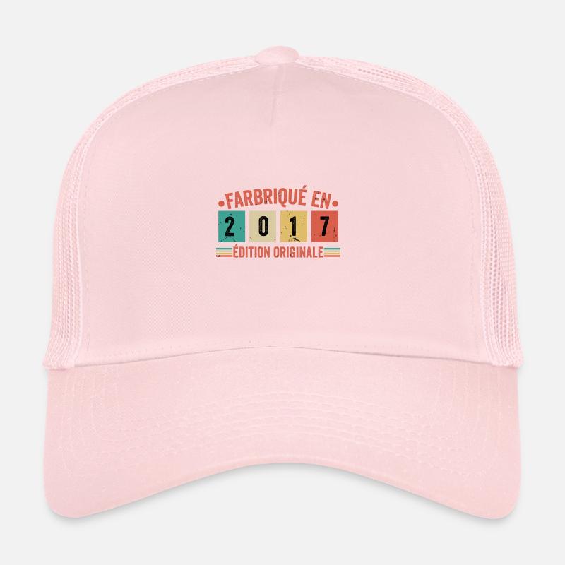 Fabriqué En 2017 édition Originale Cadeau d'anniv Casquette trucker 