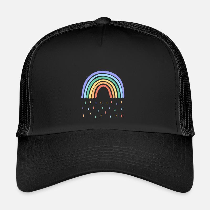 Regenbogen Regen Trucker Cap